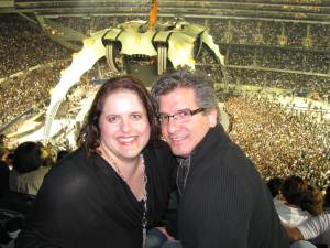 My husband Randy and I at U2 in Chicago!